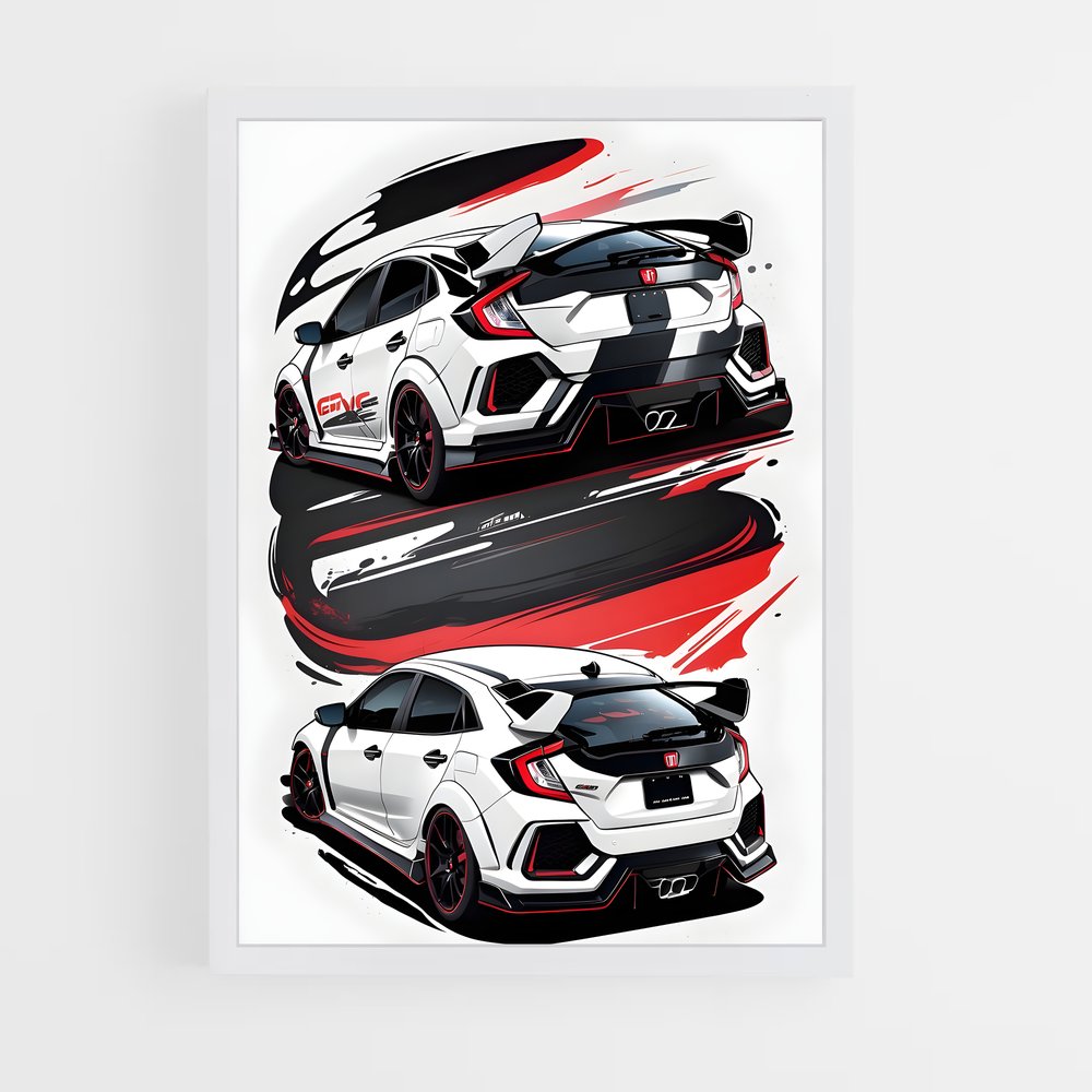 Poster Accord Sportif – affiche Honda (vue 3)